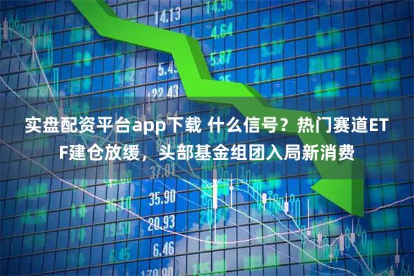 实盘配资平台app下载 什么信号?热门赛道ETF建仓放缓,头部基金组团入局新消费